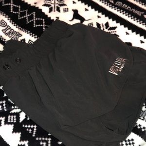 black victoria secret running shorts